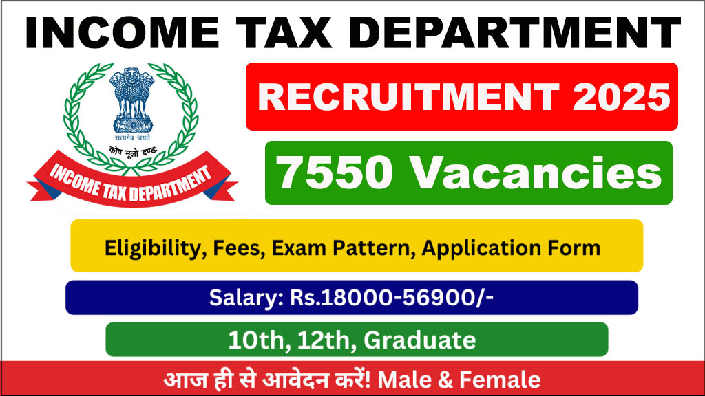 Income Tax Department Recruitment 2025